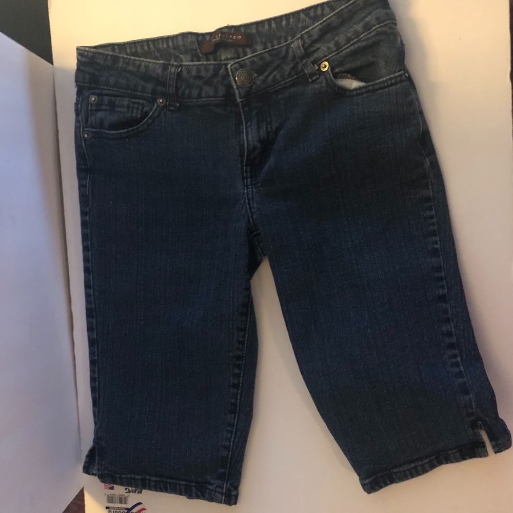 The Limited Dark Wash Burmuda Denim Jean Shorts